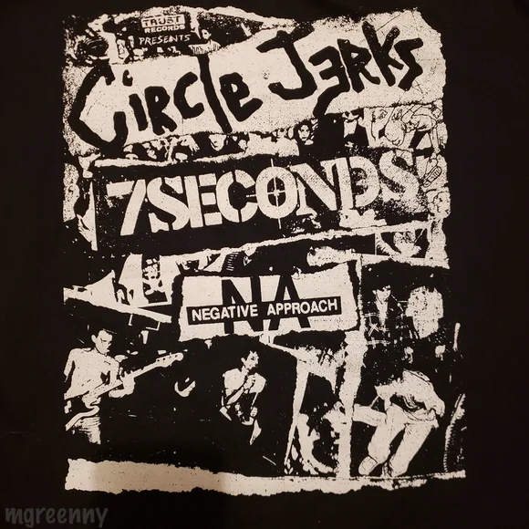 Circle Jerks 7 Seconds Concert T Shirt Unisex - Picture 4 of 5